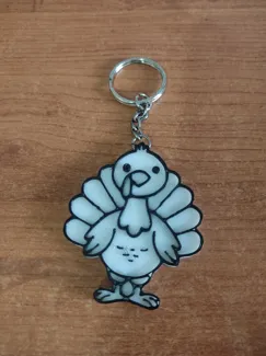Thanksgiving Turkey Keychain