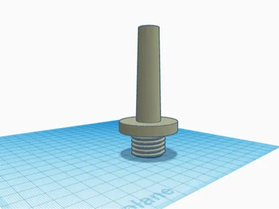 Wood lathe adapter MT2 1inch 8 TPI with flange
