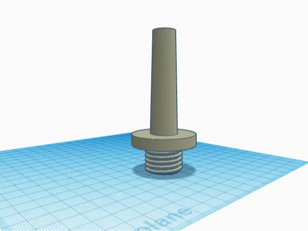 Wood lathe adapter MT2 1inch 8 TPI with flange