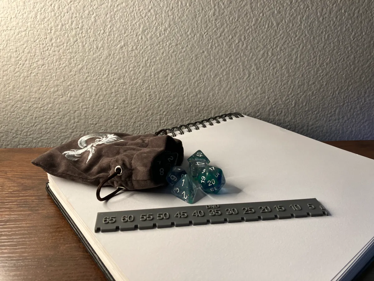 Dom's D Shape Ruler DND ruler - Free 3D Print Model - MakerWorld