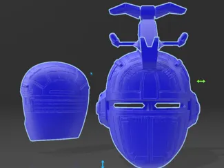 Blue Beetleborg Helmet