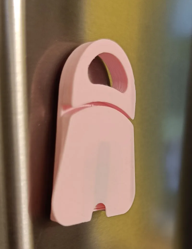 Soda can opener with option to use as lid + magnet
