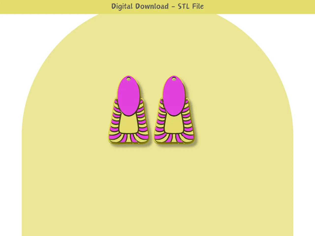 Tribal style earrings 01 view 4
