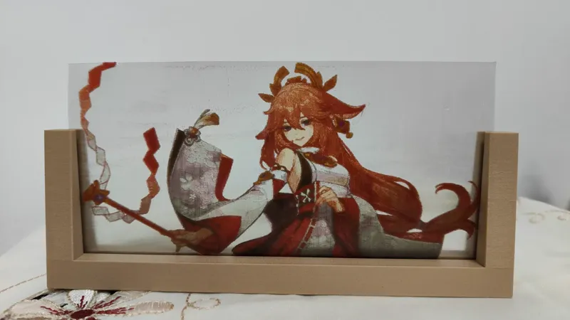 3d打印彩色照片：原神——八重神子