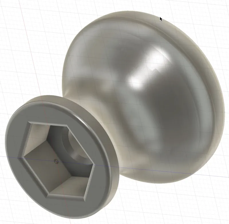 spherical knob - M4 cavity