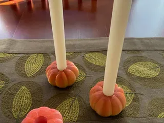 Pumpkin Taper Candle Holder