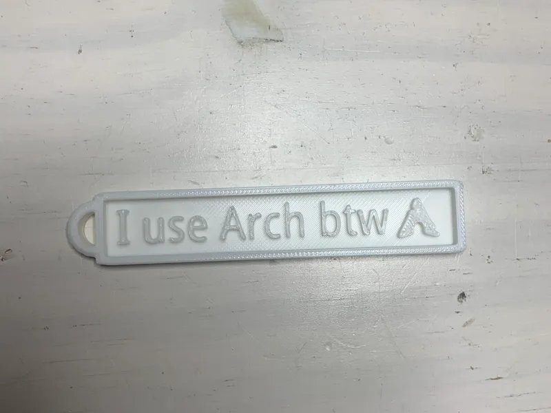 arch linux schlüssel anhänger