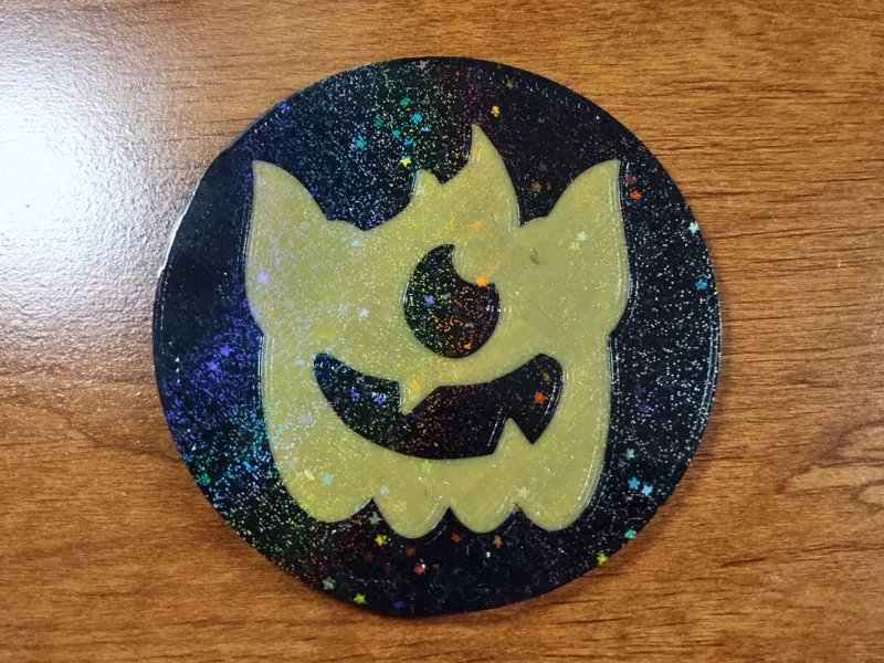 Cute Pumpkin Coasters For Halloween Set of 10