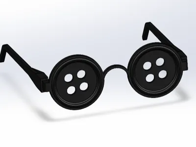 Coraline Button Glassess