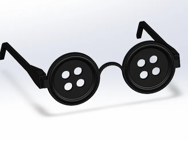 Coraline Button Glassess