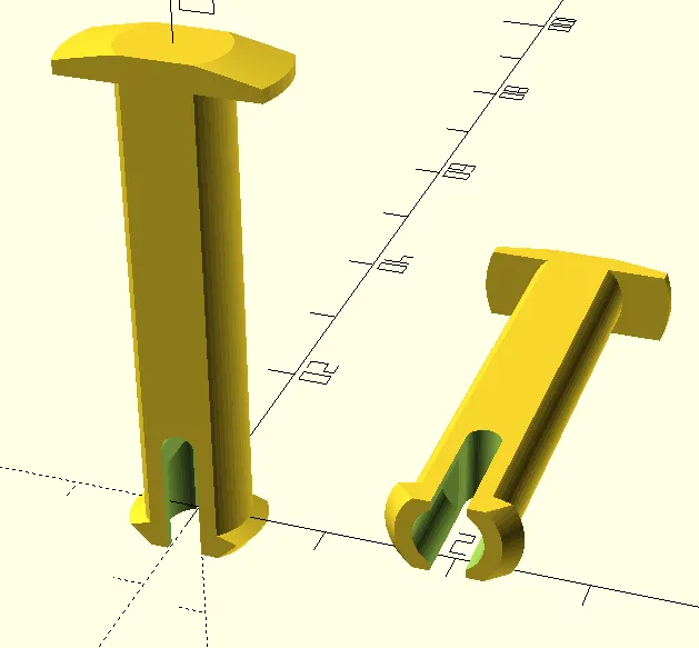 Simple Parametric Fastener Pin Generator Module