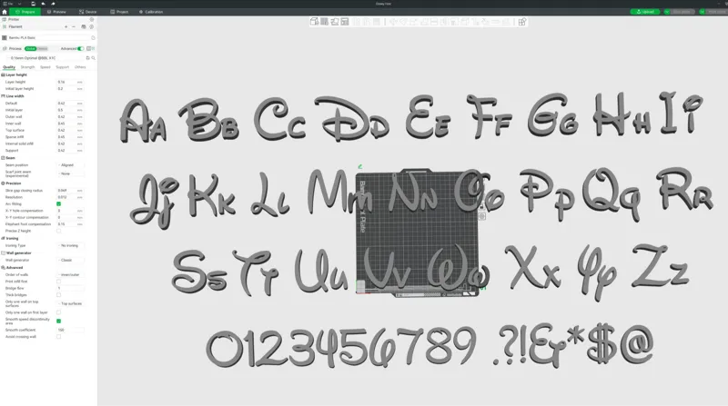 Disney letters numbers and symbols