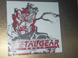 metal gear solid ps1 cover 2d art (mgs)