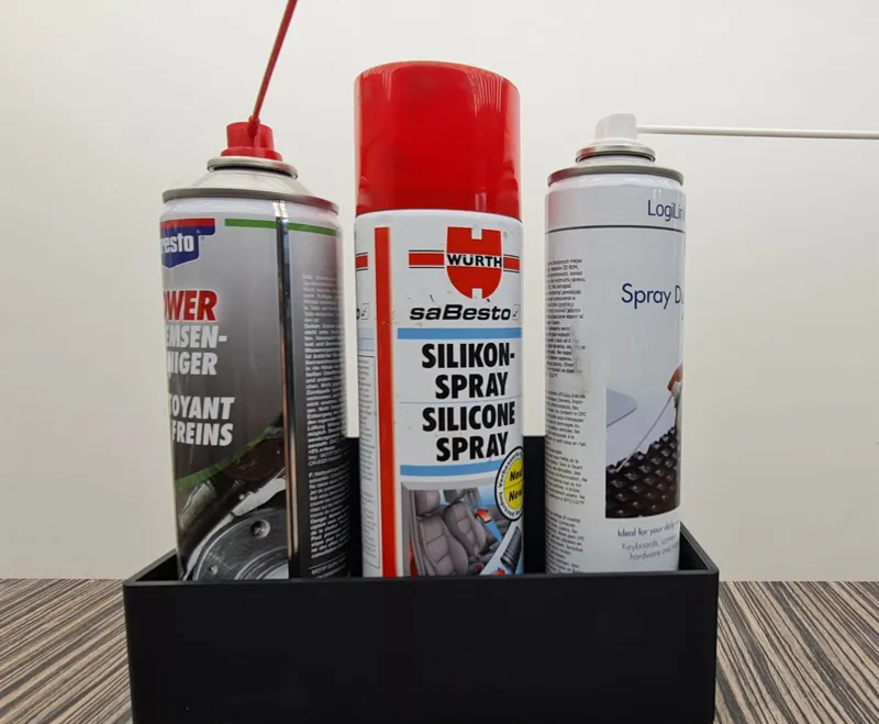 Einfacher Spraydosenhalter 3st. oder Wandfach