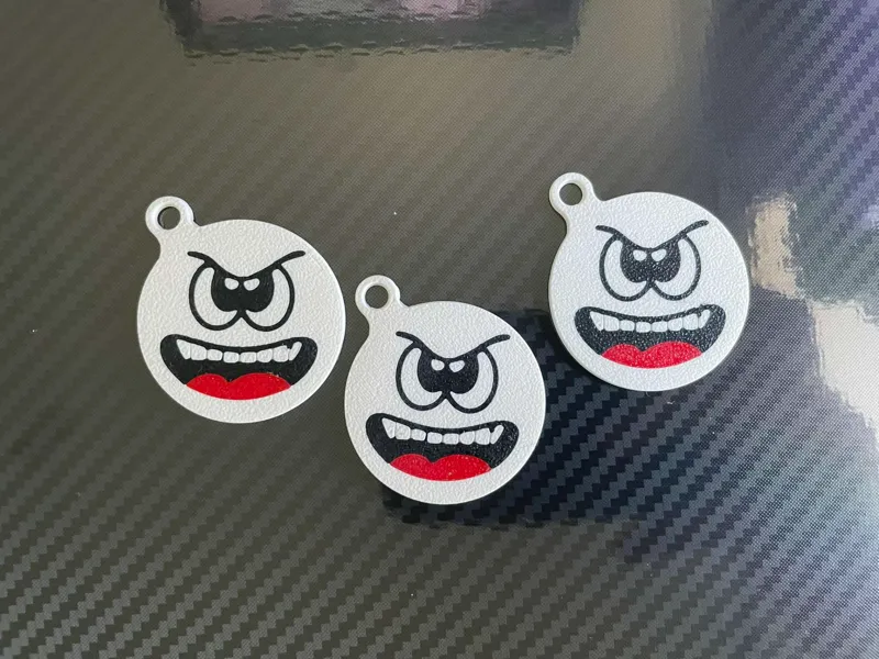 Cartoon smile keychain