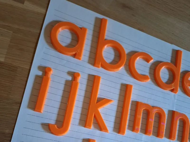 Educational Montessori Sensory Alphabet