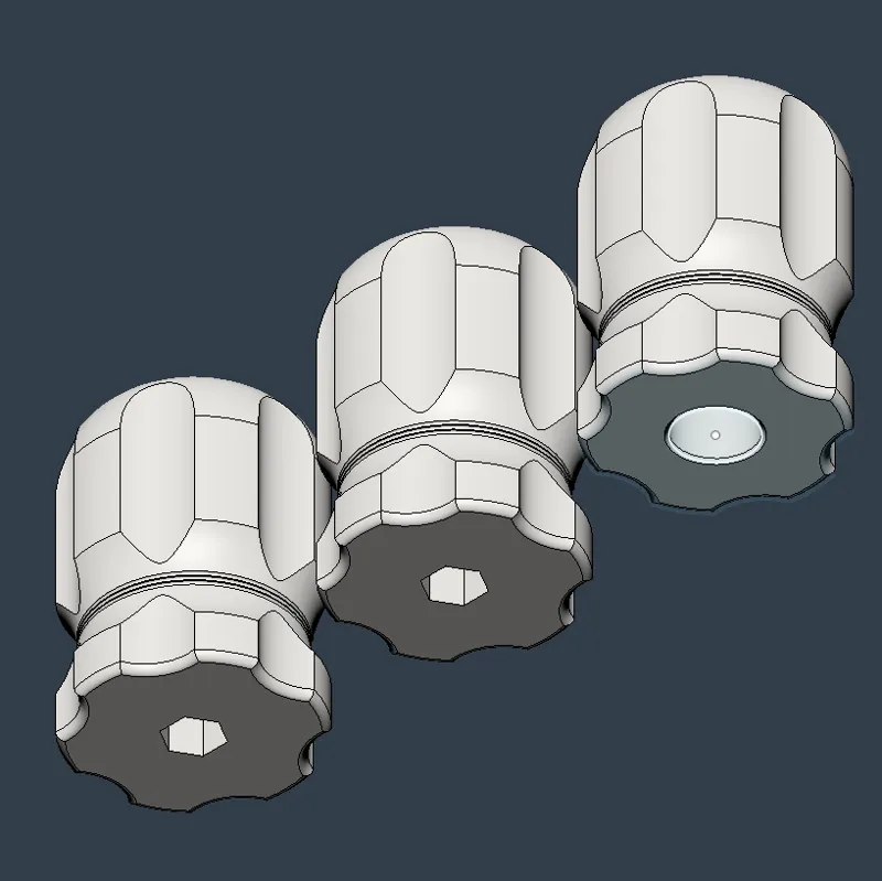 Stubby hex bit holders