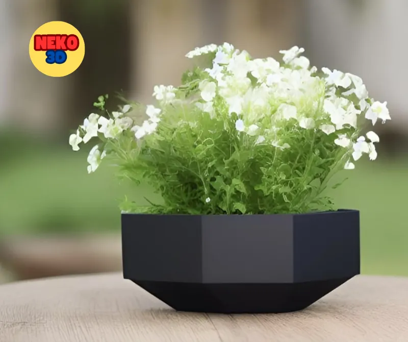 modern design octogonal flower pot