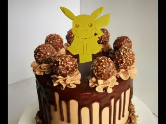 Pikachu cake topper