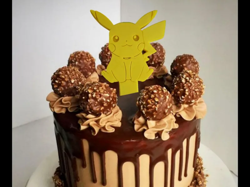 Pikachu cake topper
