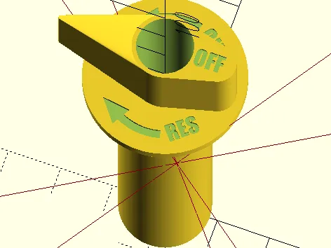 Universal Parametric Fuel Petcock Knob