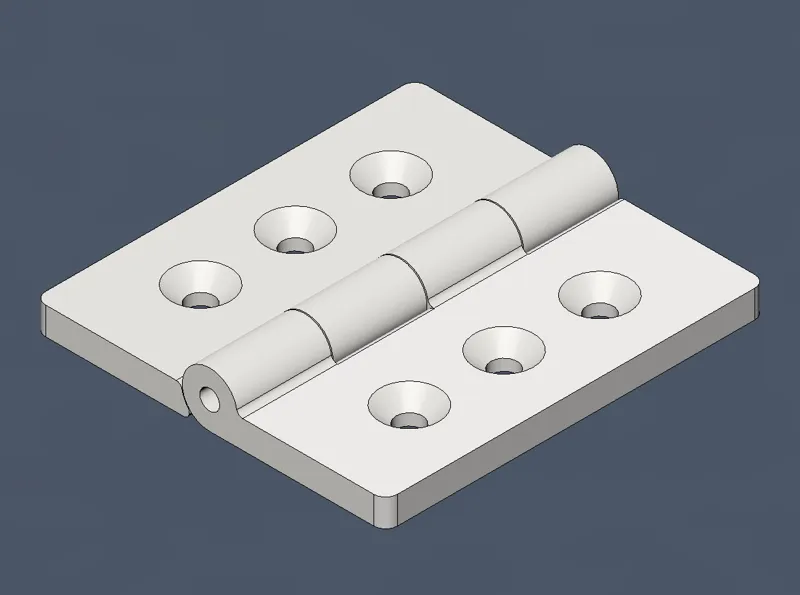 Heavy duty hinge with 3mmx65mm nail