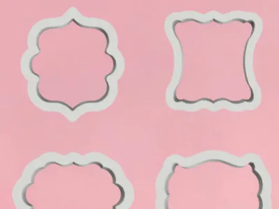 Mini Plaque Cookie Cutters