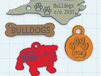 WCA Bulldogs Keychains