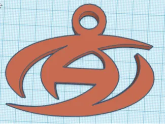 Ateez Logo Keychain