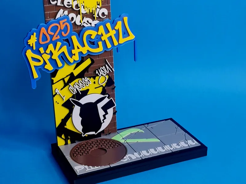 Tagged Galaxy Display Stand #001 Pikachu