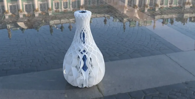 Hollow Twisted Vase