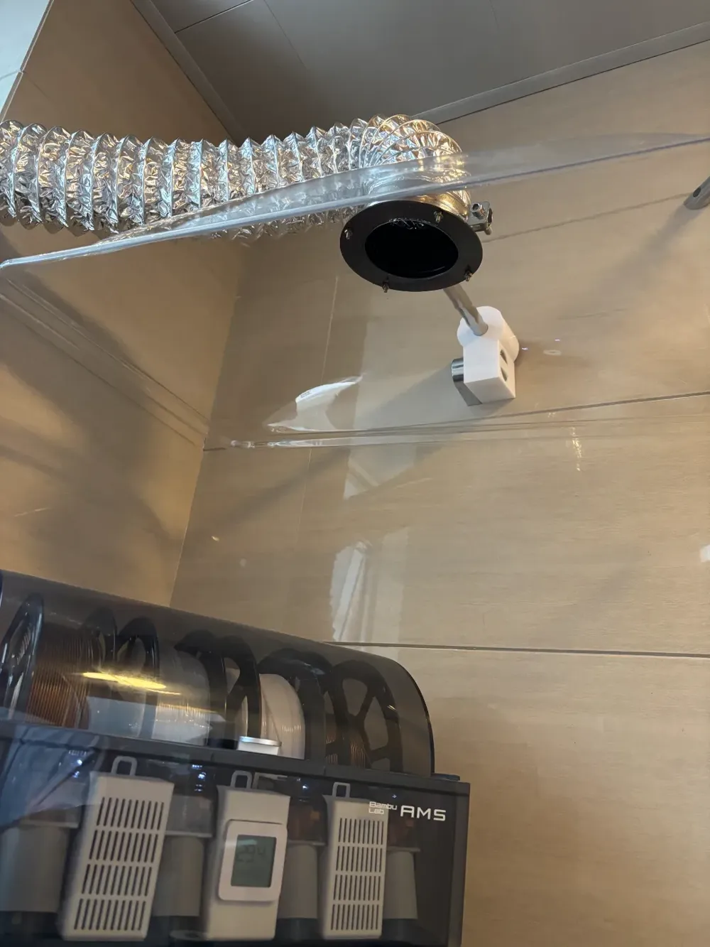 Exhaust modification module for bathroom shower head by 关山越摄影 MakerWorld