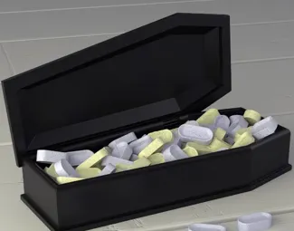bat coffin candy box