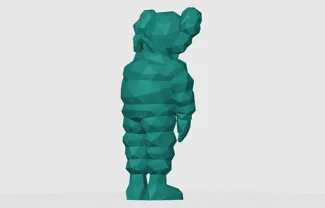 KAWS Low-Poly Keychain