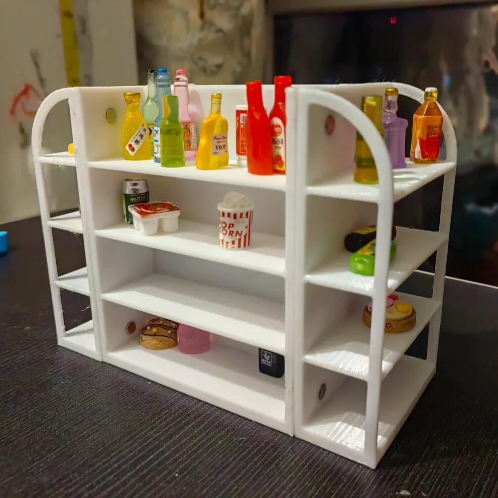 Mini Shelf Layout Mini Shelf (Magnetically Assembled) - Free 3D Print Model - MakerWorld