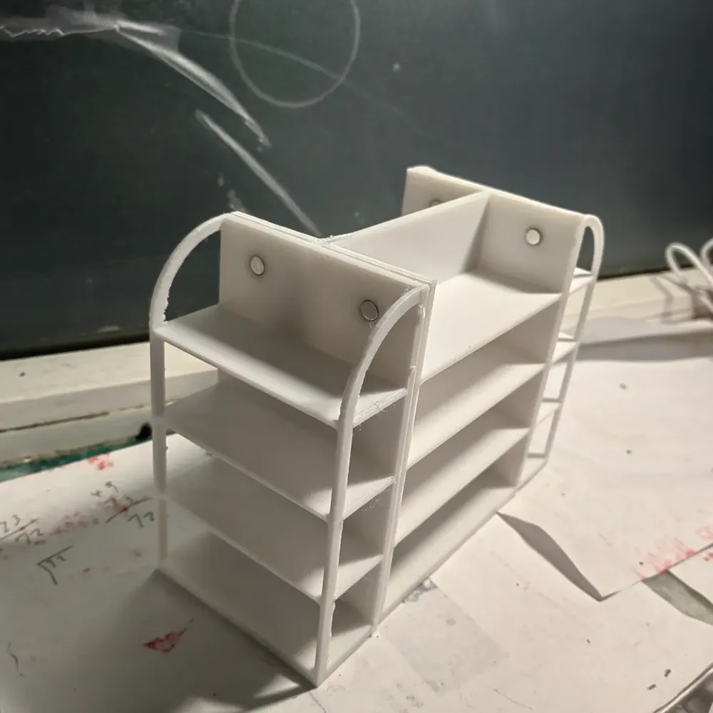 Mini Shelf (Magnetically Assembled) - Free 3D Print Model - MakerWorld