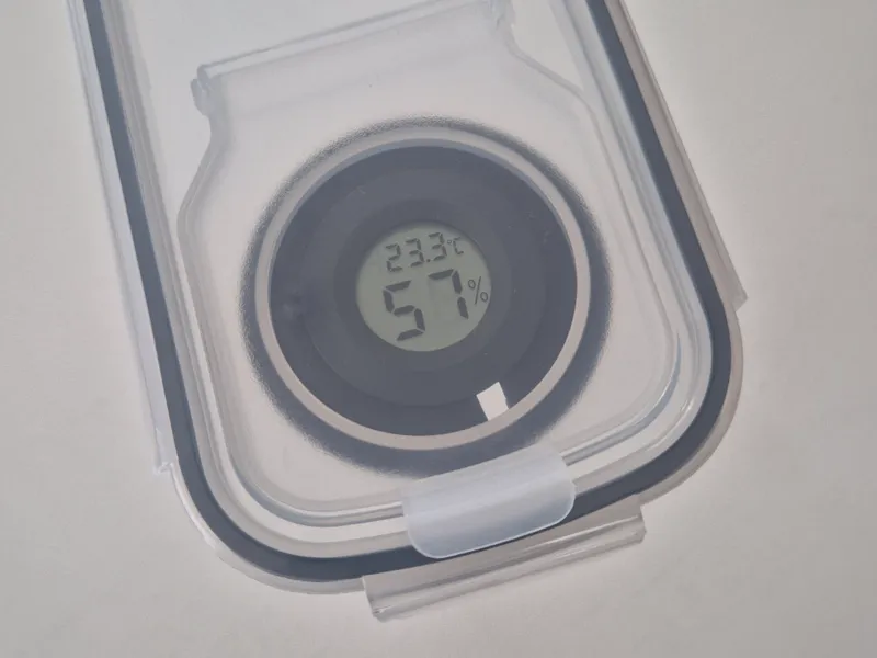 Hygrometerhalter für Getreideboxen 4L für Filament