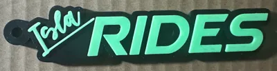 Isla Rides keychain