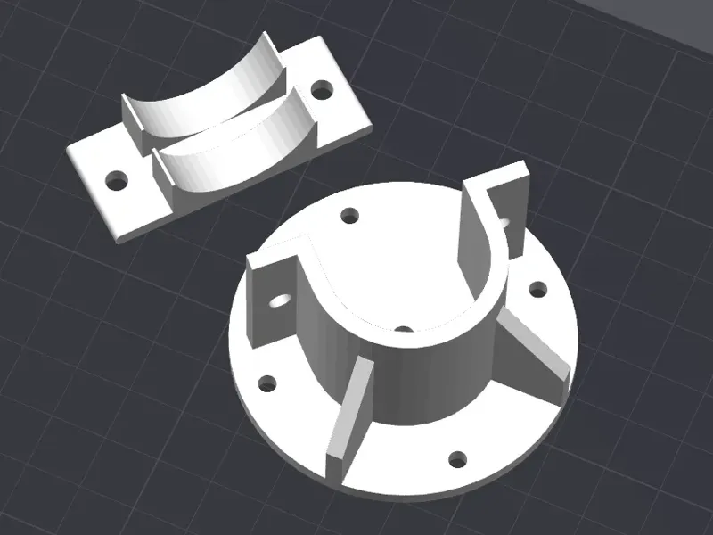 30mm 直径法兰固定架
