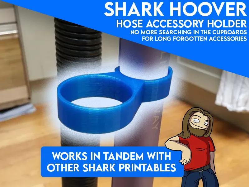 Holder for Shark Vacuum hose attachments