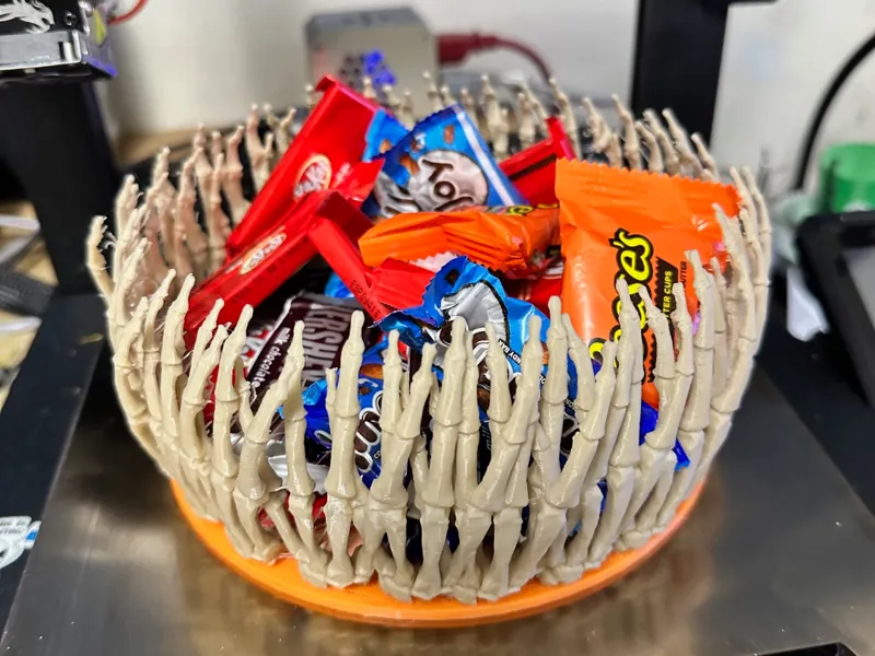 Handy Halloween Candy Bowl