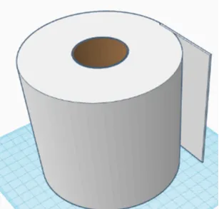 Toilet Paper Pencil Holder