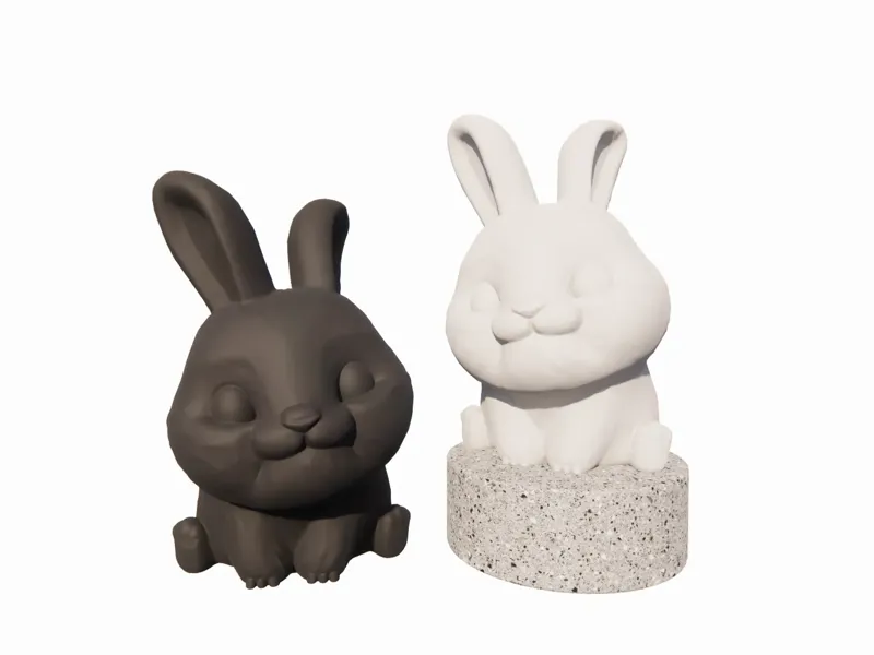 萌兔  现代雕塑摆件装饰品