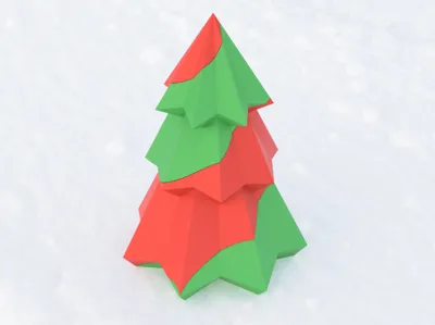 Pine tree with interlock