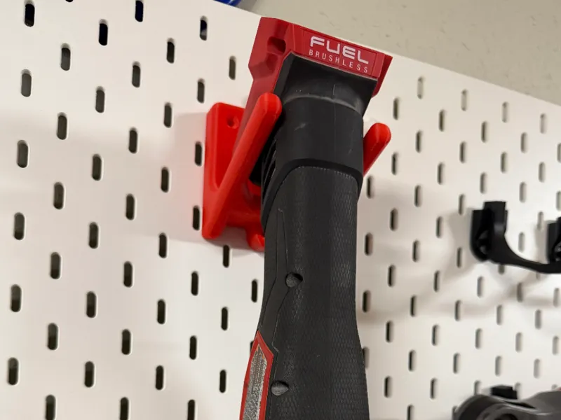 Milwaukee M18 Grinder IKEA SKADIS Mount