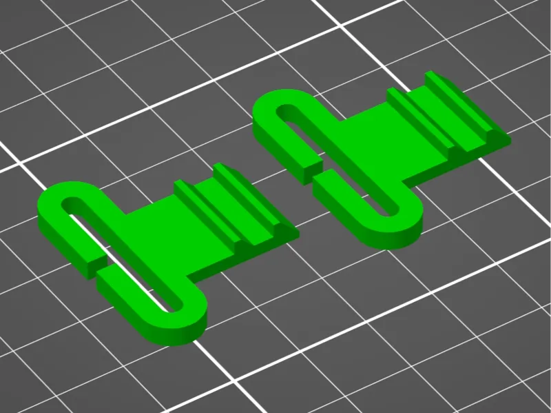 Clips for elastic bands of safety glasses