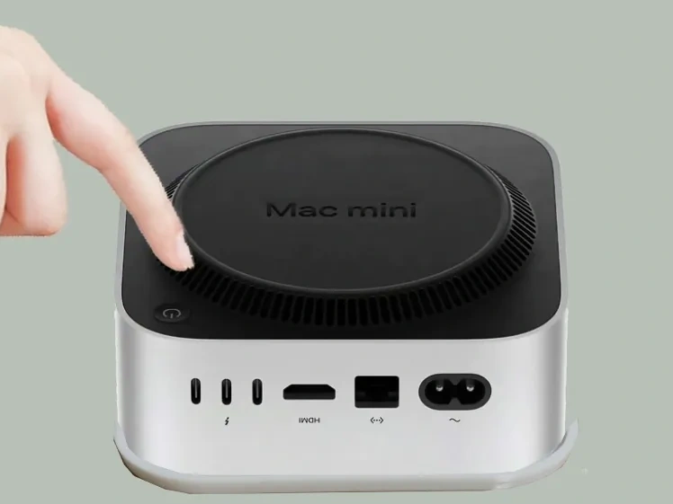 Latest M4 mac mini upside-down stand, prevents scratching the