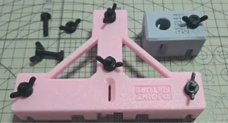 适用20型材打孔治具的船型螺母+蝶形螺母