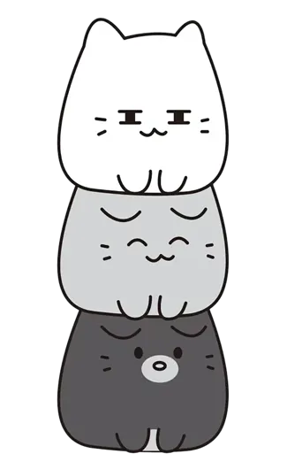 线条小猫钥匙扣