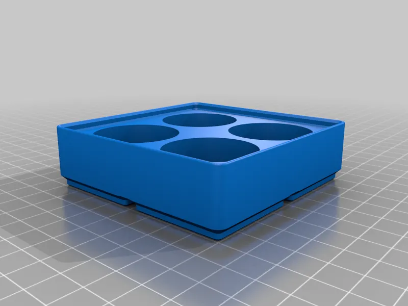 Gridfinity 4x D Battery Holder
